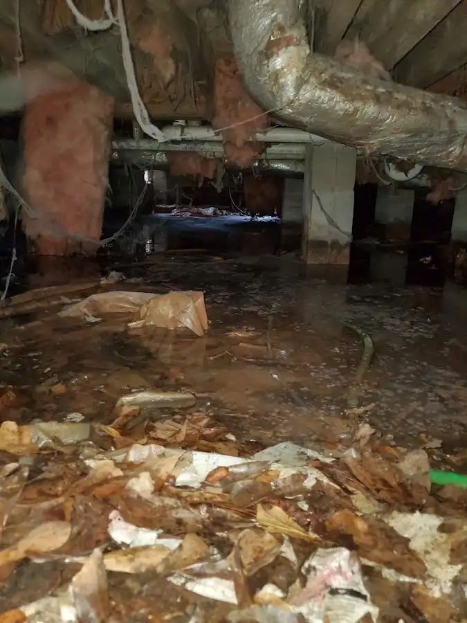 Crawl space flood assessment for Commercial Water Damage Restoration in University Place