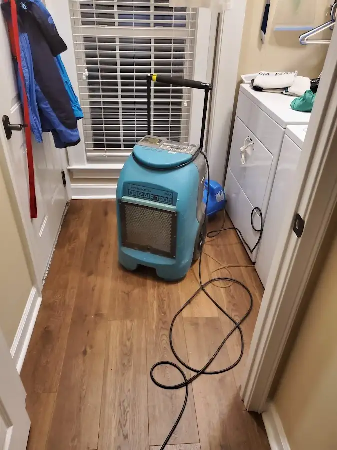Commercial dehumidifier deployed for Flood Damage Cleanup in University Place
